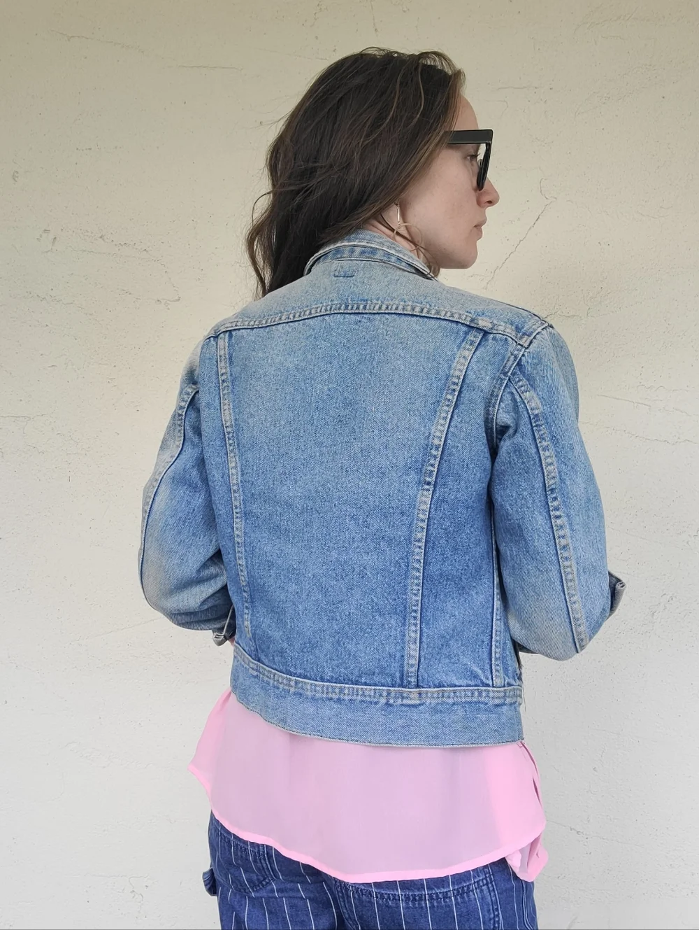 The LEE Riders Vintage 80s Denim Jacket S/M - Picture 7 of 16